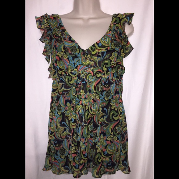 💝Bisou Bisou Gorgeous sleeveless blouse - Picture 2 of 4